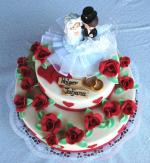 2 stckige Hochzeitstorte