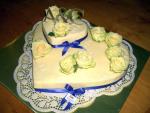 2-stckiges Hochzeitsherz - Torte