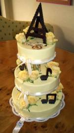 3-stckige Hochzeitstorte