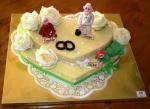 2 - stckiges Hochzeitsherz - Torte