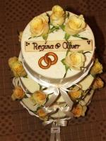 3-stckige Hochzeitstorte