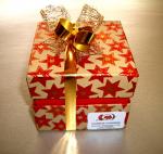 rotbeige Sternenbox