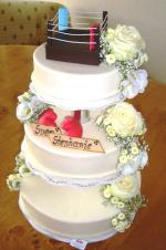 3-stckige Hochzeitstorte