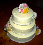 3-stckige Hochzeitstorte
