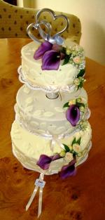 3-stckige Hochzeitstorte