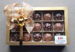 Klarsicht-Packung mit Weihnachtskugeln Sterne